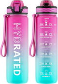 Motivational Time-Marked Water Bottle 32oz