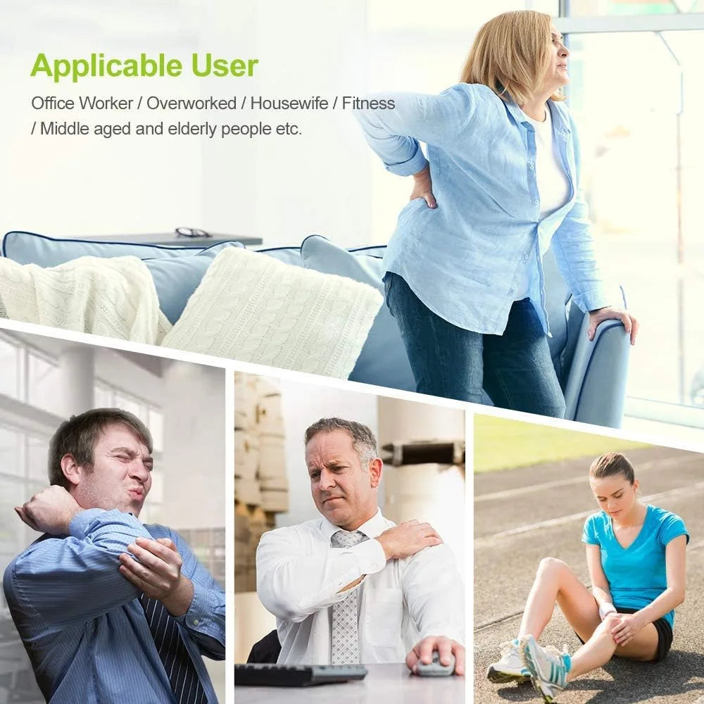 EMS Muscle Stimulator TENS-EMS Machine for Home Use,Muscle Toning Device &Recovery Massager with Electrodes Pads Pain Relief