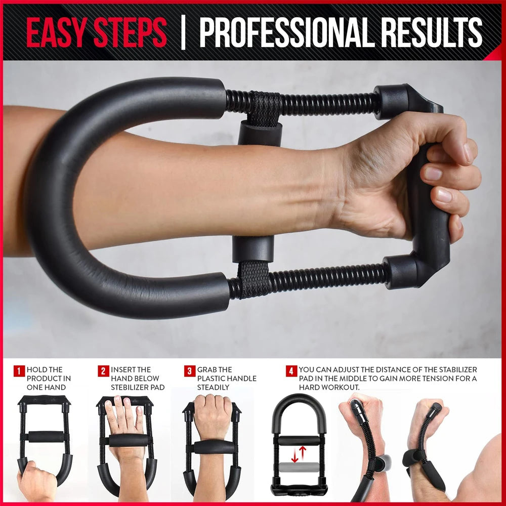 Adjustable Grip Strength Trainer Wrist Finger Exerciser Hand Grip Strengthener Muscle Building Injury Recover Expander Kit