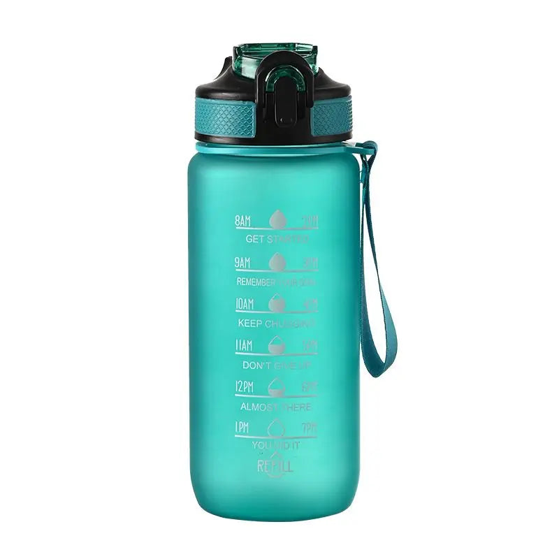 700ml Motivational Water Bottle with Straw Portable Drinking Cups Summer Drinkware For Outdoor Sports Camping Hiking Fitness