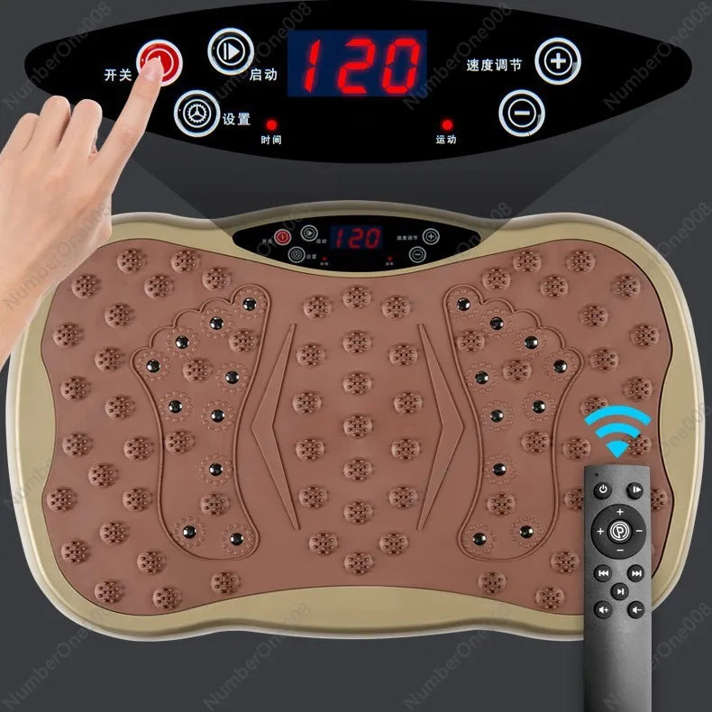 Full Body Vibration Platform, Home Fitness Exercise Machine for Muscle Relaxation & Blood Circulation, Whole Body Vibration