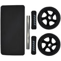 Great-Quality Abs Roller Fitness Equipment 15cm Mute Non-slip Double-Wheel Abdominal Wheel Exercise Ab Work Out Gym Muscle
