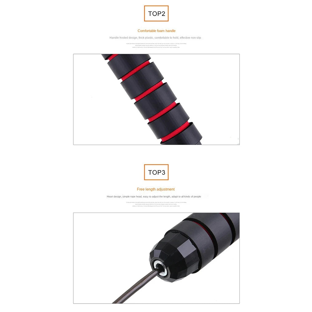 2Z-Weighted Skipping Rope, Suitable For Aerobic Exercise, Speed Training, Extreme Jumping Endurance Training